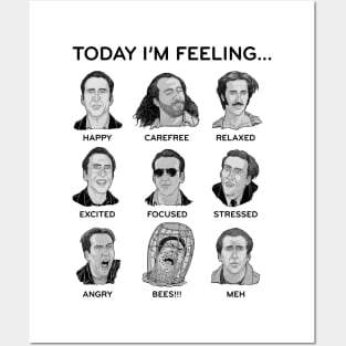 Nicolas Cage - Today I'm Feeling Posters and Art